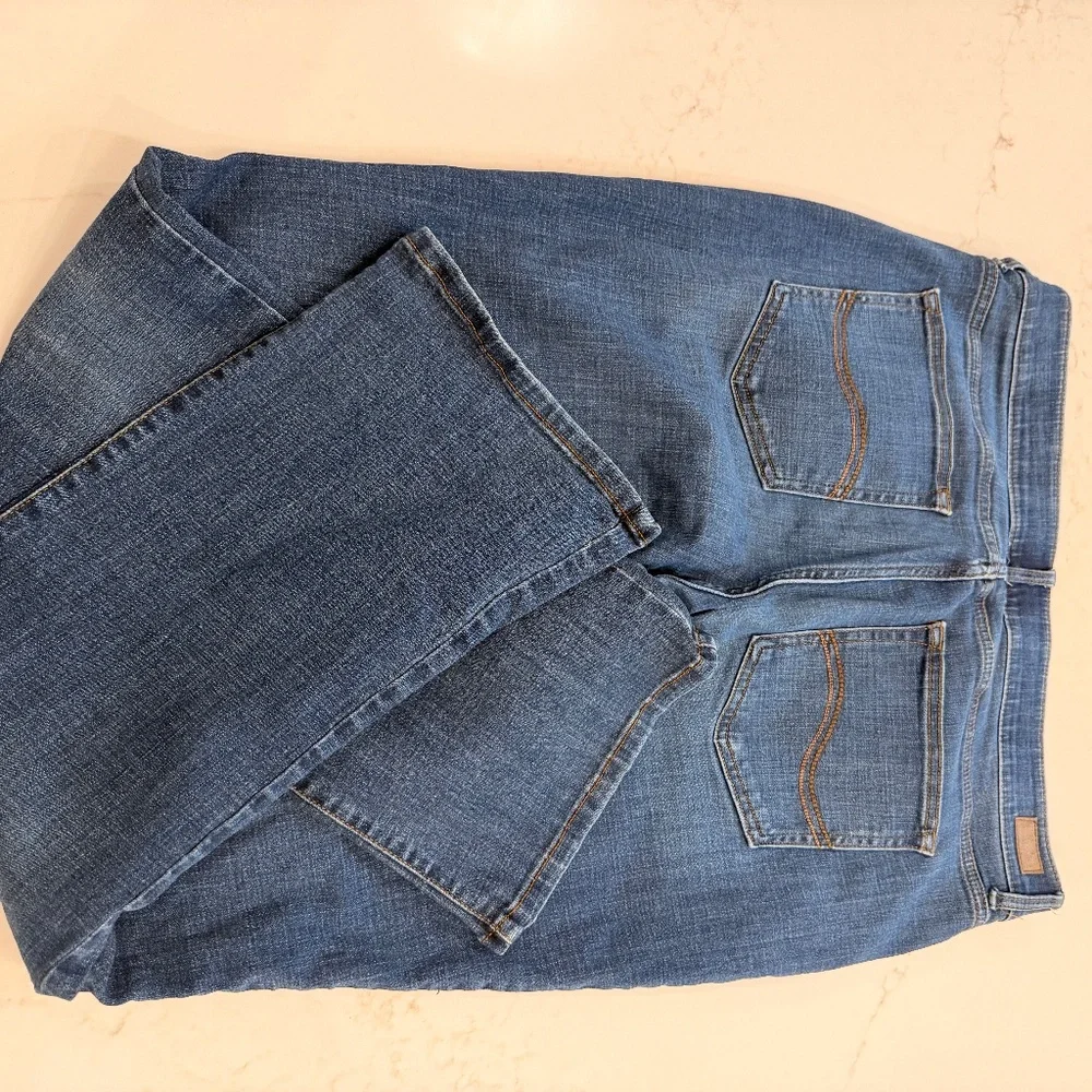 Lee Flex Motion Regular Fit Bootcut Jeans Women’s 16 Long Mid Rise Stretch Blue - Picture 5 of 5